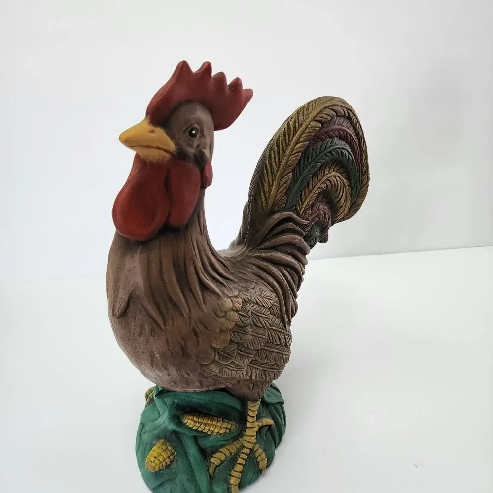 Handpainted Large Ceramic Rooster